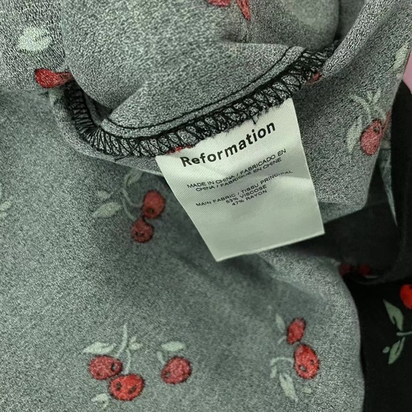 Reformation Afternoon Dress in Black Cherry *NEW* - Picture 6 of 6